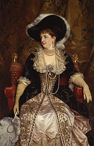 Portrait of Queen Margherita by Michele Gordigiani (1884)