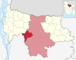 Location of Muktagacha