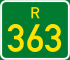 Regional route R363 shield