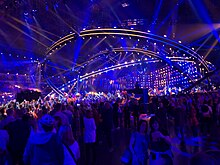 The stage in the arena
