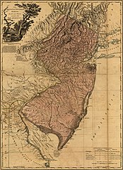 1777 map of New Jersey