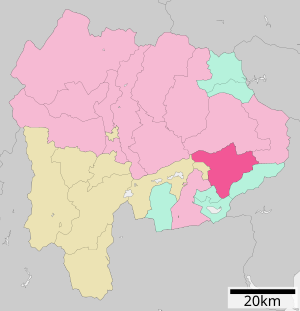 Lage Tsurus in der Präfektur