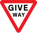 Give way to traffic on the major road (English Language Only)
