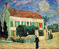 Vincent van Gogh: Das weiße Haus bei Nacht, 1890, Eremitage, Sankt Petersburg
