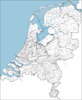 Map of municipalities of the Netherlands after the mergers of 1 January 2013