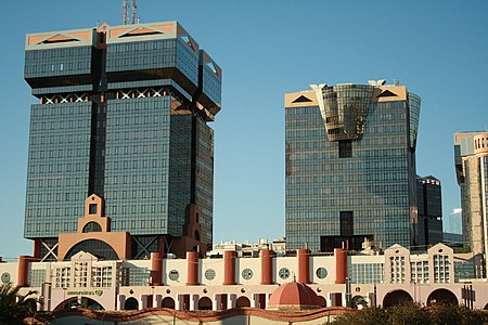 Amoreiras towers in Lisbon, by Tomás Taveira (1985)