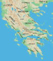 Image 3Map showing the major regions of mainland ancient Greece and adjacent "barbarian" lands. (from Ancient Greece)