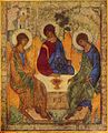 Image 26Russian icon of the Old Testament Trinity by Andrei Rublev, between 1408 and 1425 (from Trinity)