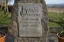 Memorial stone, marking 100 years since the Bodyke Evictions of 1887