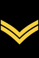 Sleeve rank insignia of a sailor first class (leading seaman) of the Royal Canadian Navy