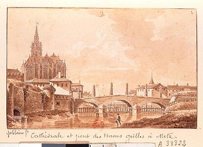 The cathedral in about 1800