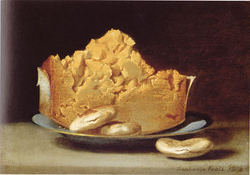 Cheese with three crackers, 1813