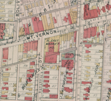 1910 map of the firehouse