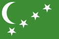 Flag of the State of the Comoros (1963–1975) from the pre-independence period before until 12 November 1975.[6]