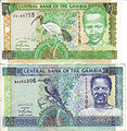Obverse of the 10 and 25 dalasis notes.