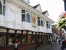 The "heavily projecting bays"[3] of the 15th century Sparrowe's House, Ipswich
