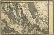 Der Süden von „Lanach“ mit dem Unterlauf des Lann-Baches, um 1790