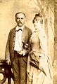Leo Reinisch mit seiner ersten Frau Luise, 1887