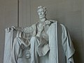 The Lincoln Memorial with the fronts of the chair arms shaped to resemble fasces