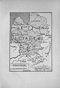 1918 ethnographic map of Balts by the Leibniz Institute for East and Southeast European Studies with Lithuania proper and Lithuanian Ruthenia