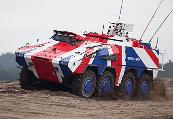 Boxer being showcased for the British Army's Mechanised Infantry Vehicle (MIV) requirement.