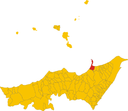 Milazzo within the Province of Messina