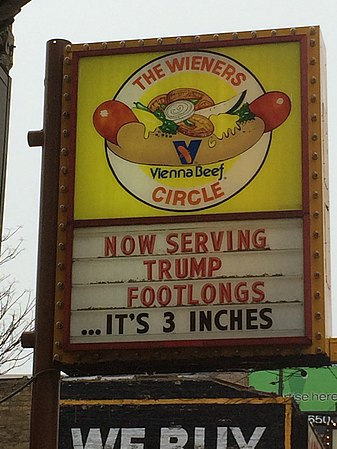 The Wieners Circle offering Trump Footlongs
