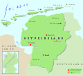 Übersichtskarte Ostfriesland