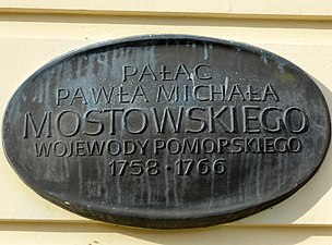 Commemorative cartouche on the Old Palace