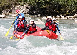 Rafting from Ilanz to Versam