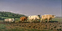 Ploughing in the Nivernais by Rosa Bonheur (1849)