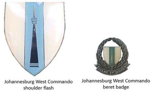Johannesburg West Commando insignia