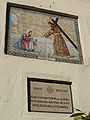 Station 6. The image of Christ imprinted on the Veil of Veronica.[28] (Ntro. Padre Jesús con la Cruz al hombro, Hdad. del Valle)