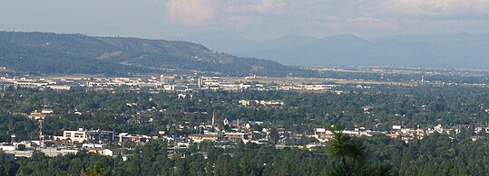 Spokane Valley, a suburb in the Spokane metropolitan area, and Washington's ninth largest city (since 2015)