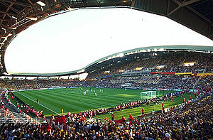 Das Stadion während der Fußball-Weltmeisterschaft 1998