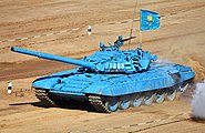 T-72 tank in the national colours