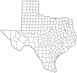 Location of Cuney, Texas