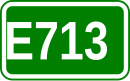 Zeichen der Europastraße 713