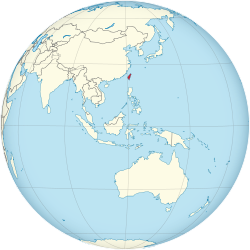 The island of Taiwan, on which the Republic of Formosa was established in 1895.