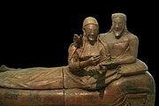 Etruscan "Sarcophagus of the Spouses", at the National Etruscan Museum, c 520 BCE