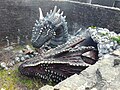 Dragons at Caerphilly Castle.