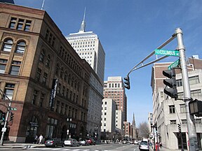 Die Kreuzung von Columbus Avenue und Berkely Street im South End (2010)