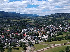 Aerial view of Zakopane