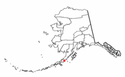 Location of Chignik Lagoon, Alaska