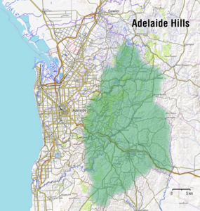 Gebiet der Adelaide Hills