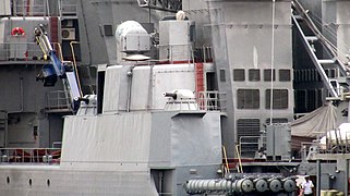 Side view of an AK-630 Close In Weapons System (CIWS) of Admiral Tributs