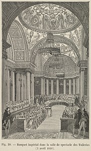 A banquet in the Salle de Spectacle of Tuileries (1810)