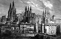 Burgos by Adolphe Rouargue and Émile Rouargue, c. 1850