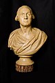 Painted plaster bust of George Washington, arrived from London in 1844