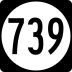 State Route 739 marker